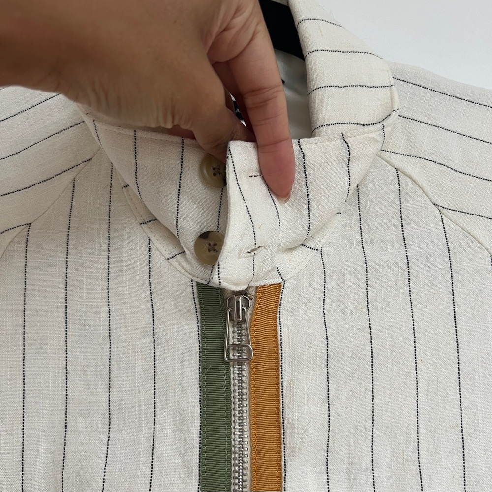 Cherry LA Linen Racing Jacket (Natural) - Picture 3 of 12